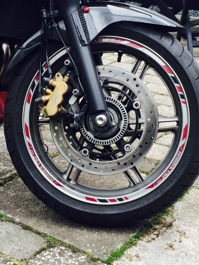 Honda CBF 600 Sa ( Tidligere mc ) - nye rim stripes lavet af Sebastian Daugaard billede 25