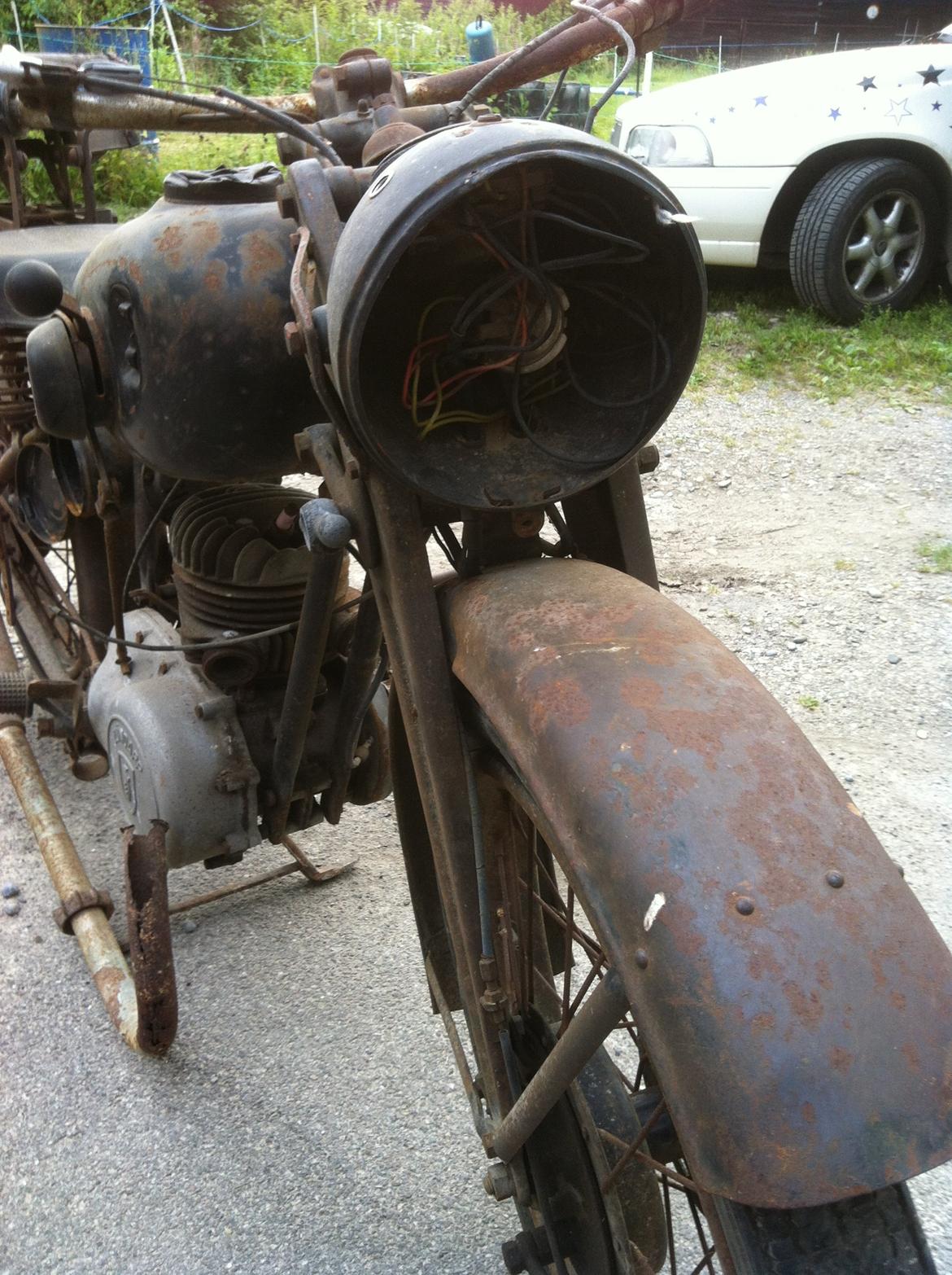 Zündapp DB 200 - Tændingslås er der ... hurra! billede 13