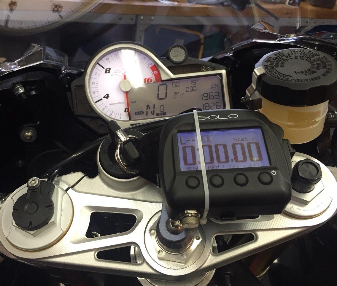 BMW S1000RR "HP" (0D10 - K46/12) - AIM Solo GPS lap timer/datalogger - Borrowed, will be exchaned to a Solo DL during winter. billede 37