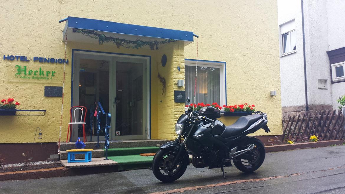 Suzuki GSR600 - Klar til dagens tur, foran hotellet, Harzen 2015 billede 9