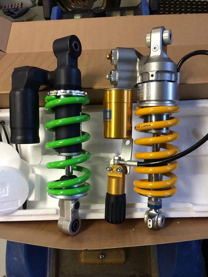 Kawasaki ZX10R - Skift fra Org dæmper til Öhlins. billede 10