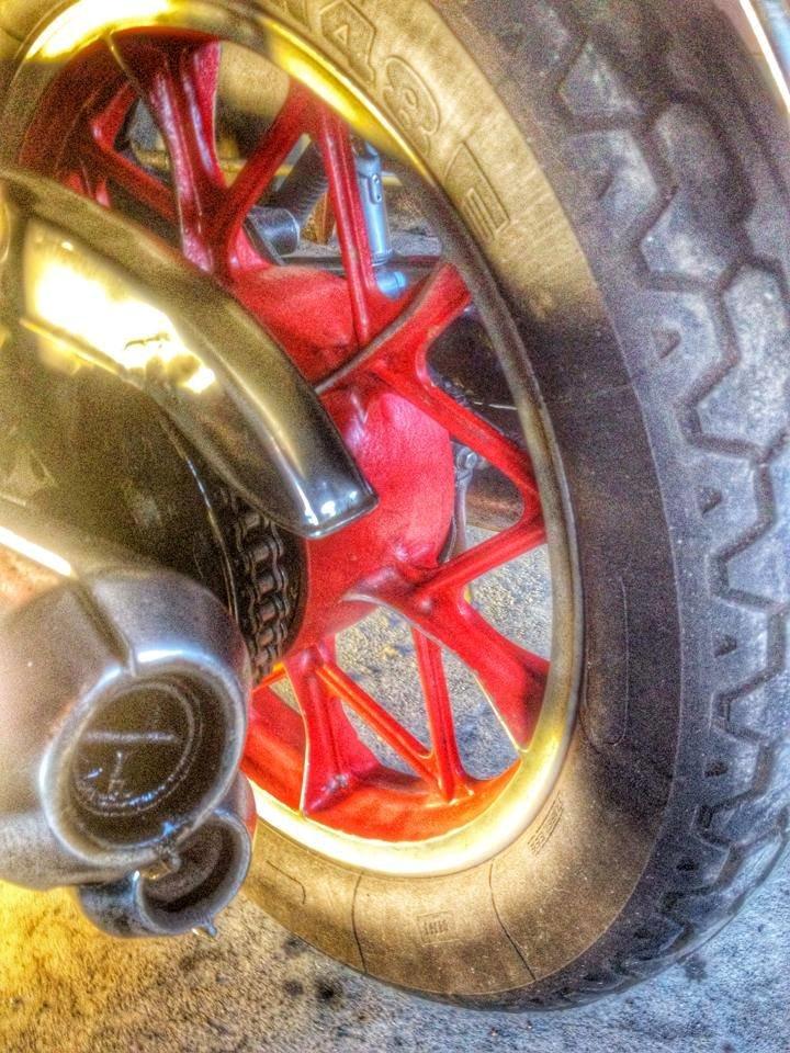 Suzuki GT 750 B - fælgene nu billede 6