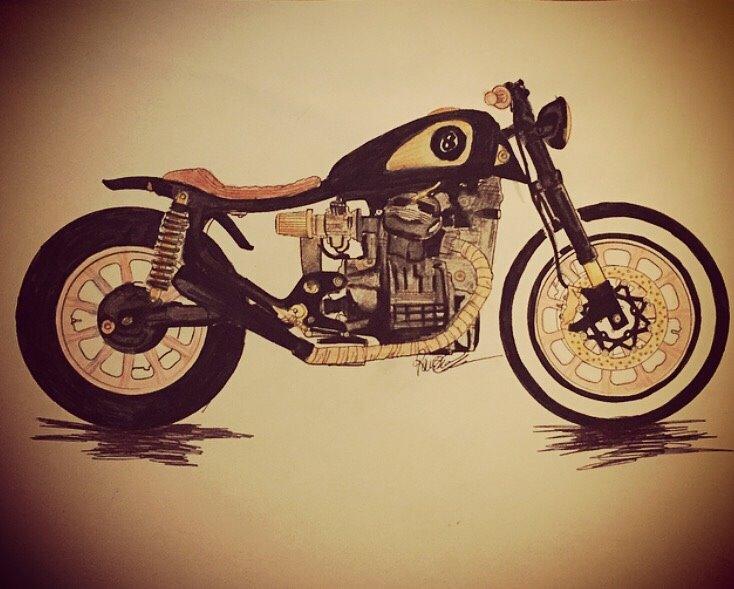 Honda CX 500 custom billede 5