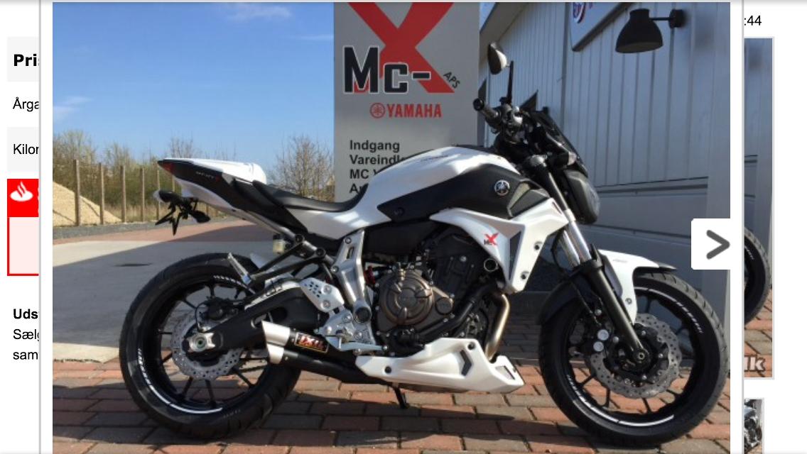 Yamaha MT 07 ERmax billede 6