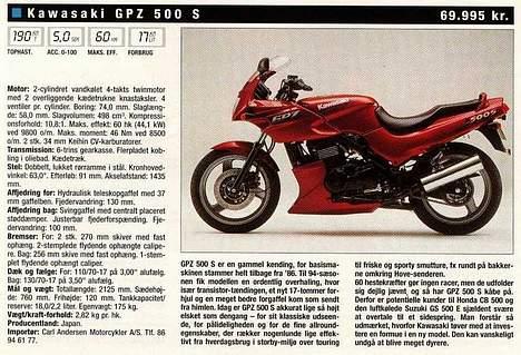 Kawasaki GPZ 500 S - SOLGT billede 3