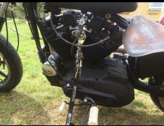 Harley Davidson Sportster XLH - Som den så ud ved køb billede 3