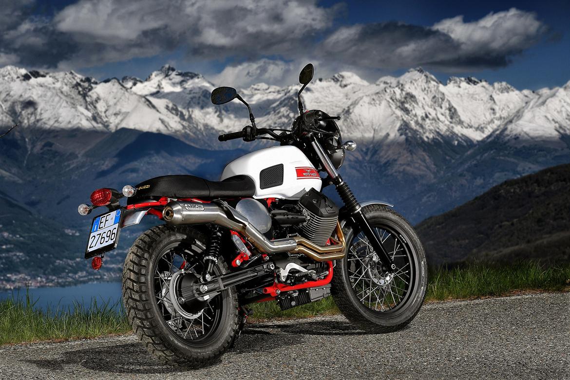 Moto Guzzi V7 II Stornello - Når enden er god er alting godt. En søstermodel ved Comosøen hvor Moto Guzzi bliver fremstillet. billede 50