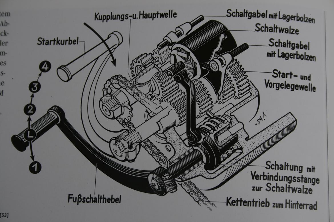 NSU 2 Takt Fox - 4 Takt Fox Gearkasse billede 20