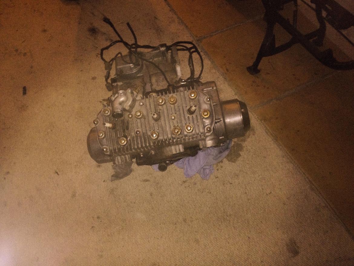 Suzuki GT 750 B - Den blander en smule vand i gearkassen og så er den utæt ved udgangsakslen. Jeg regner med at skifte alle lejer og pakninger billede 19