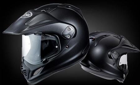 Honda Transalp XL 600 V - Hjelmen jeg bruger når jeg kører på Transalpen, er en matsort Arai Tour X4. billede 48