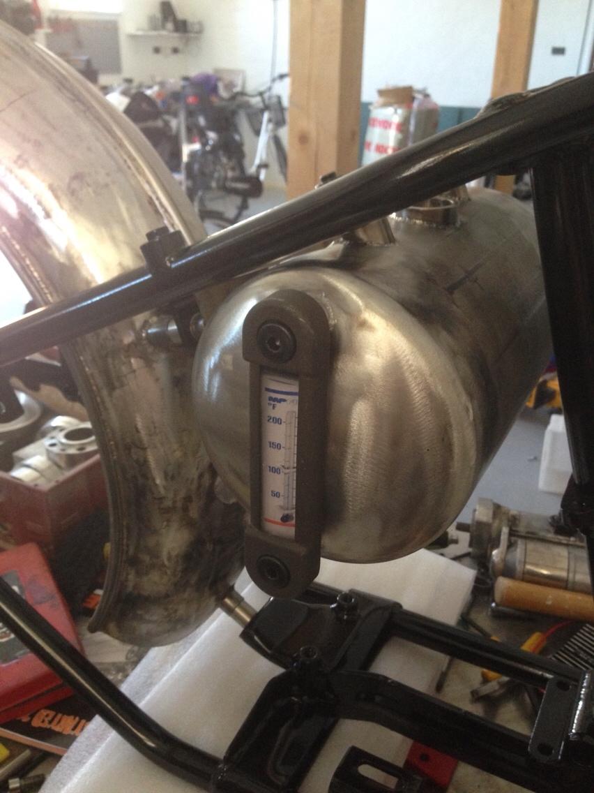 Harley Davidson Fl - lowteck olie niveu/temp måler billede 9