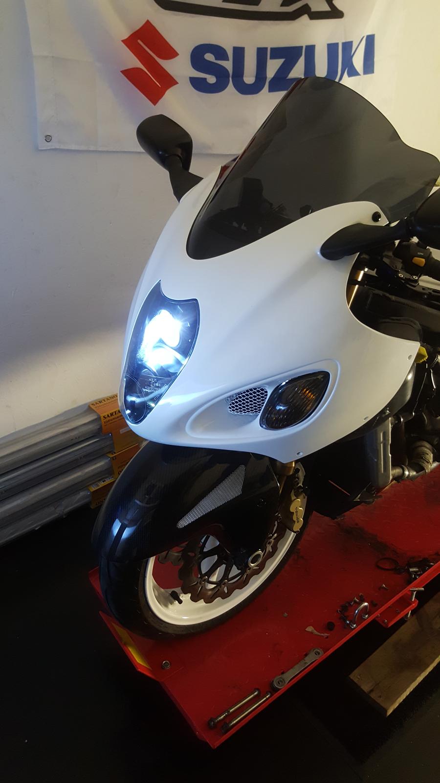 Suzuki Hayabusa - den nye lygte hold op et arbejde gøre det aldrig igen haha billede 16