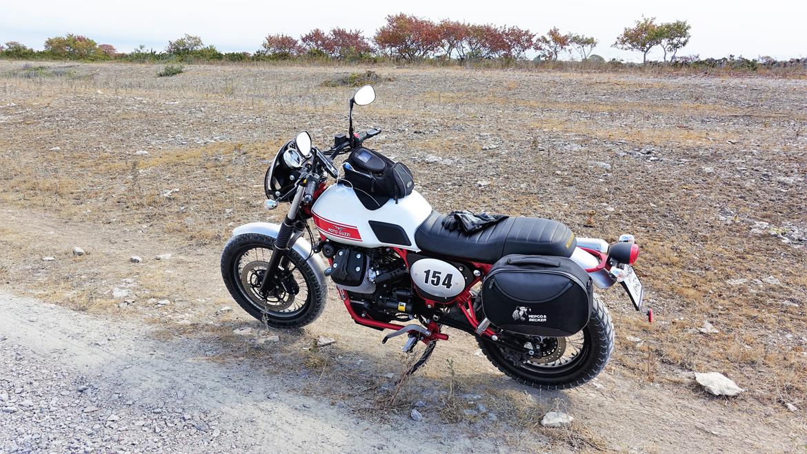 Moto Guzzi V7 II Stornello - På 3 dages tur på Øland. Den kan godt bruges til let touring og grus. billede 32