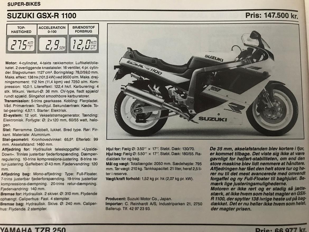 Suzuki GSXR 1100 billede 17