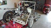 Triumph TR7 /  Wasp sidevognscross - Lyddæmperene skal senere udskiftes til en original 2 i 1 Wasp dæmper. billede 7