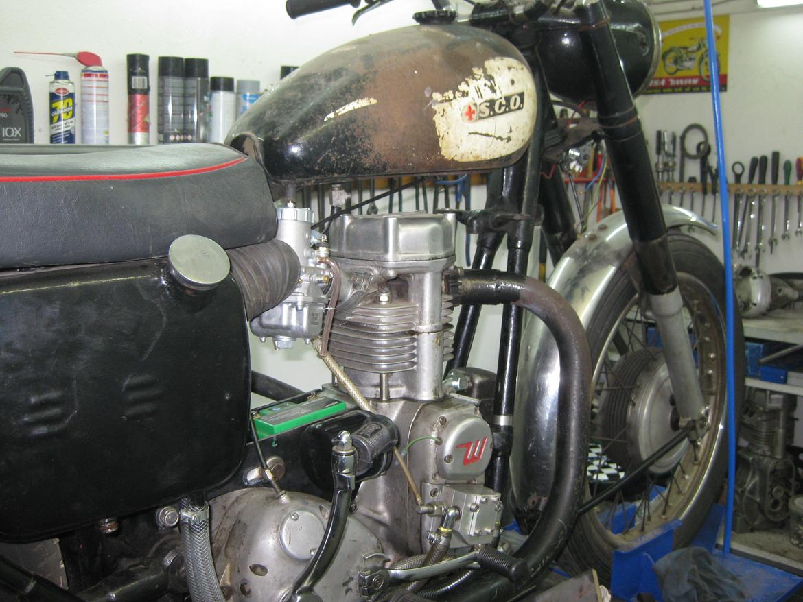 Weslake matchless stel og amc gearkasse billede 3