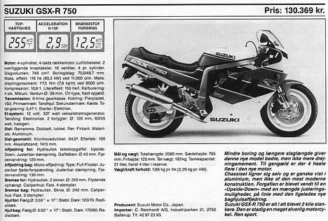 Suzuki Gsx 750R odense billede 6