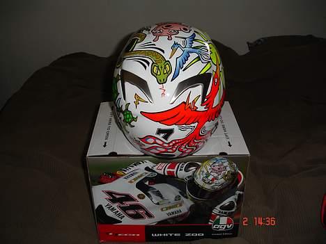 Yamaha yzf r6  #SOLGT# - AGV Ti-TECH White Zoo Limited Edition NO`1894 Of 2000 billede 14