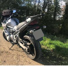 Suzuki Bandit SA - totalskadet ifm tyveri.