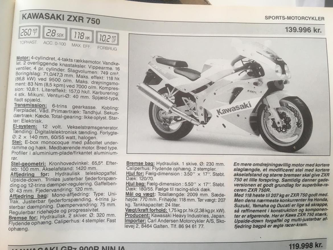 Kawasaki Zxr billede 7