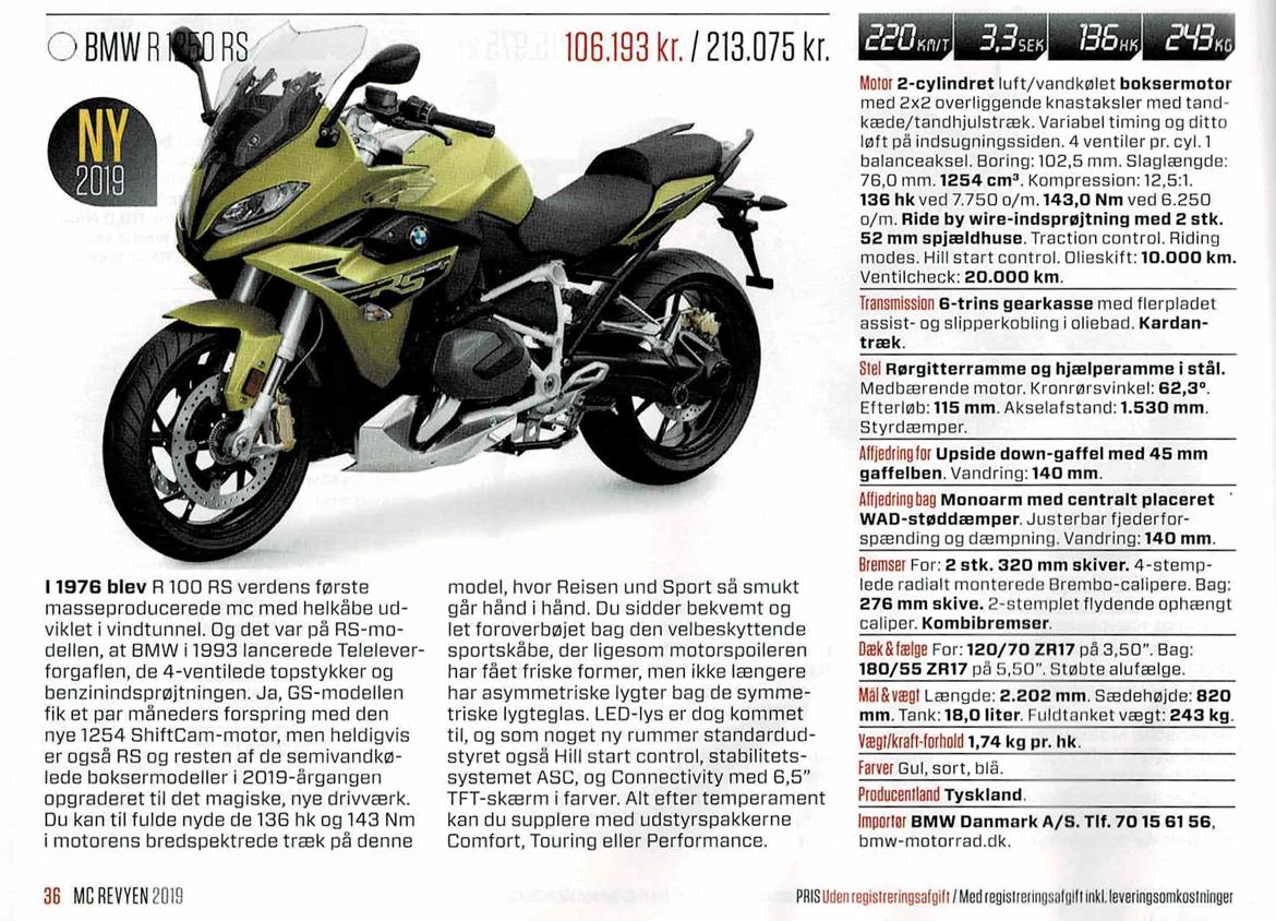 BMW R 1250 RS - MC REVYEN 2019 billede 31