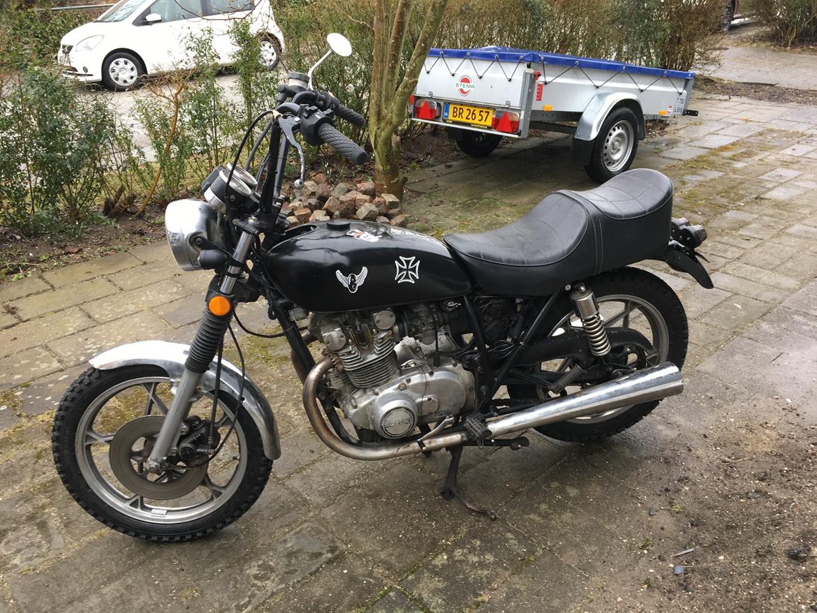 Suzuki GS400 L  ** Bratstyle **  - Som cyklen så ud da jeg havde hentet den billede 16