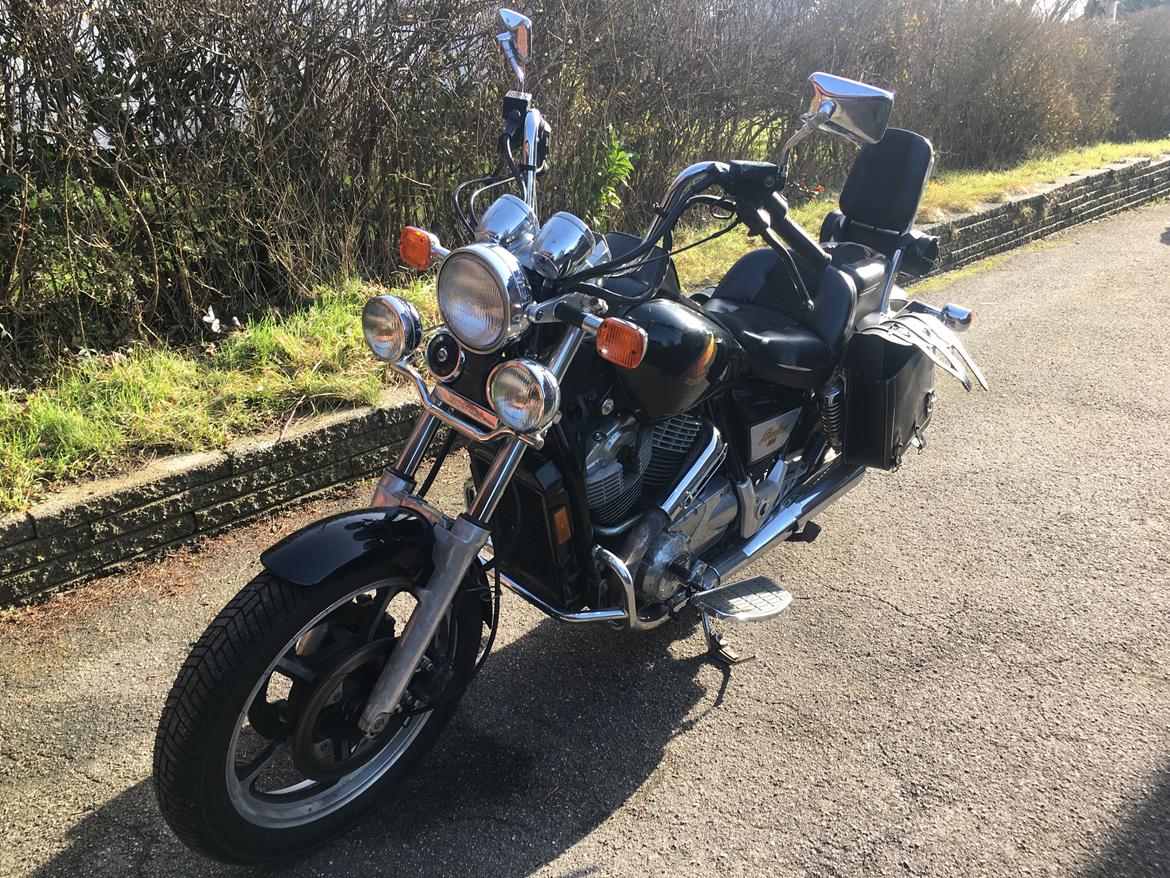 Honda VT1100C Shadow - Som jeg købte den, tasker og lysbom billede 5