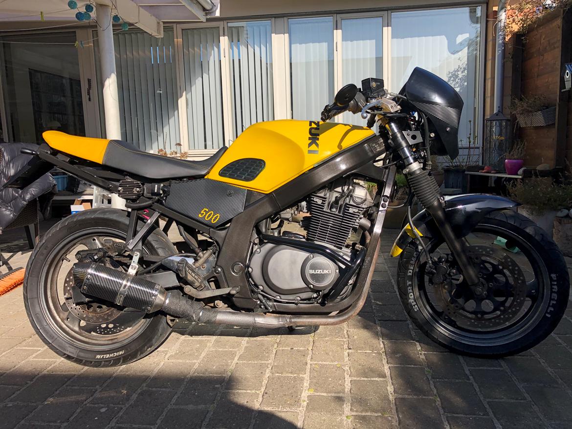 Suzuki Gs 500 e cafe style billede 7