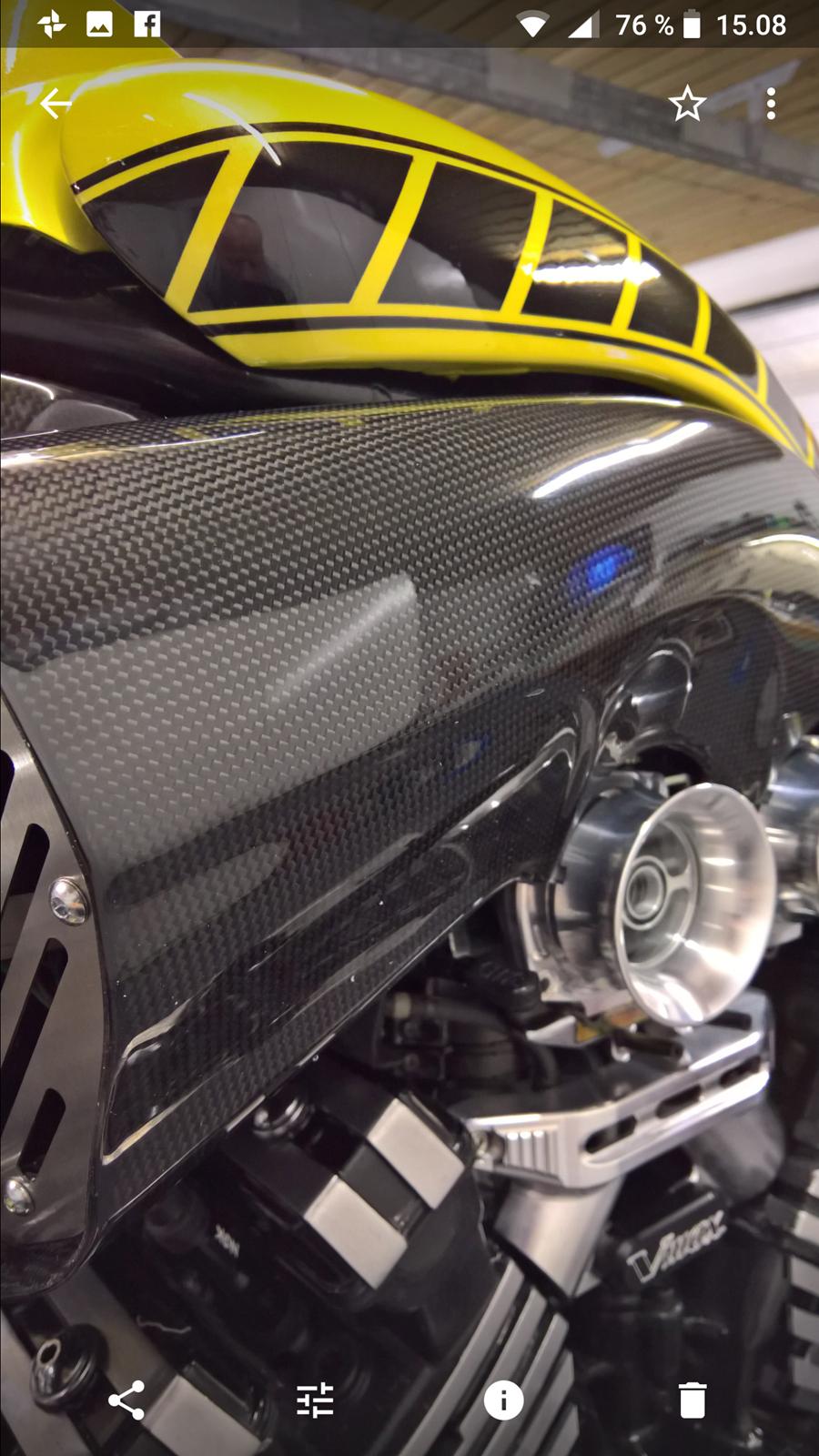 Yamaha V-max 1200 - Kevlar neck og side scoops. billede 7
