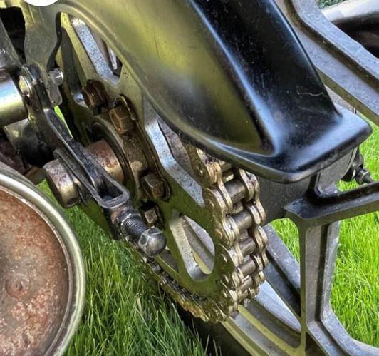 Suzuki GSX400E - Ny kæde og tandhjul billede 3