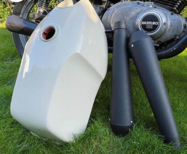 Suzuki GSX400E - Ny tank og nye potter billede 16