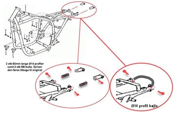 Suzuki GSX400E - Tegning til ombygning, som er godkendt af AutoConsult. billede 20