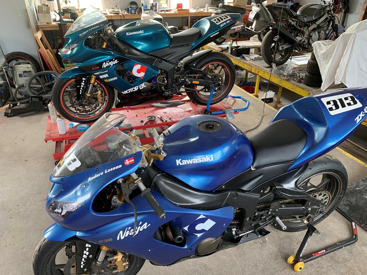 Kawasaki ZX6R 636 C. Banecykel regn. SOLGT  - Tørvejscykel og Regnvejrsmodellen. billede 10