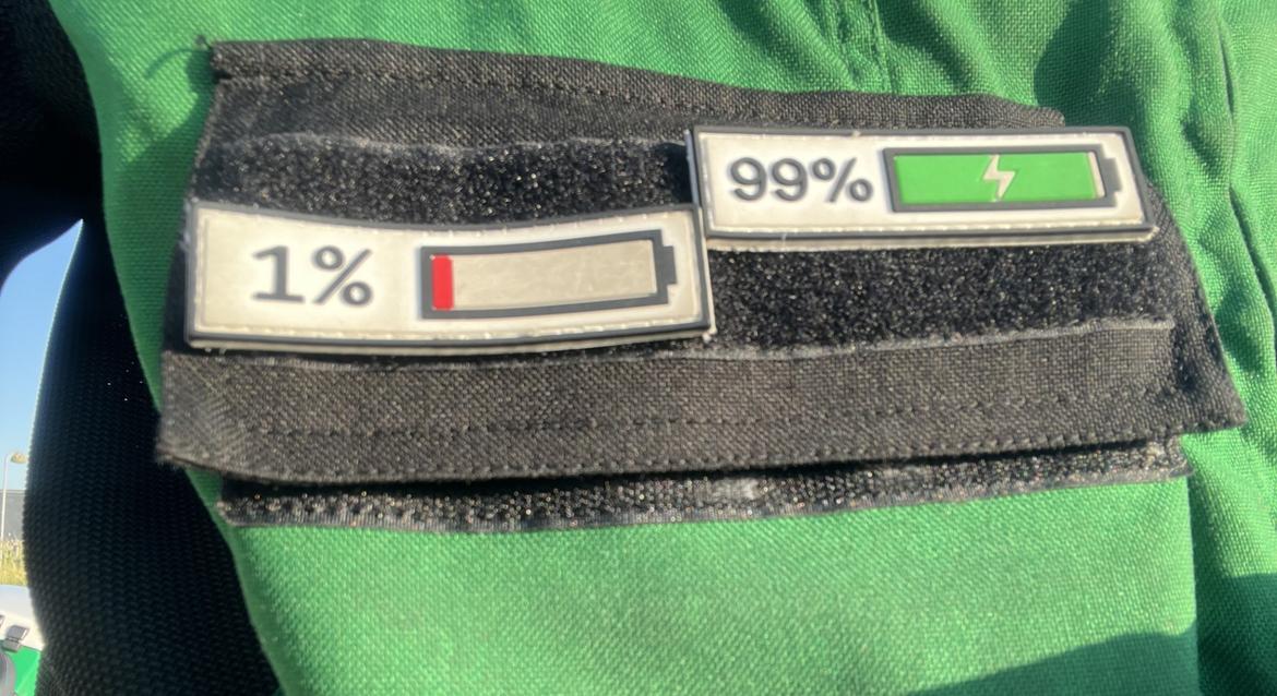 BMW R850RT "Imitatio Polizei" - Moderne fortolkning af 99% vs 1% bikerbegrebet. Oprindeligt tiltænkt vandring. Velcro fra Aliexpress billede 14