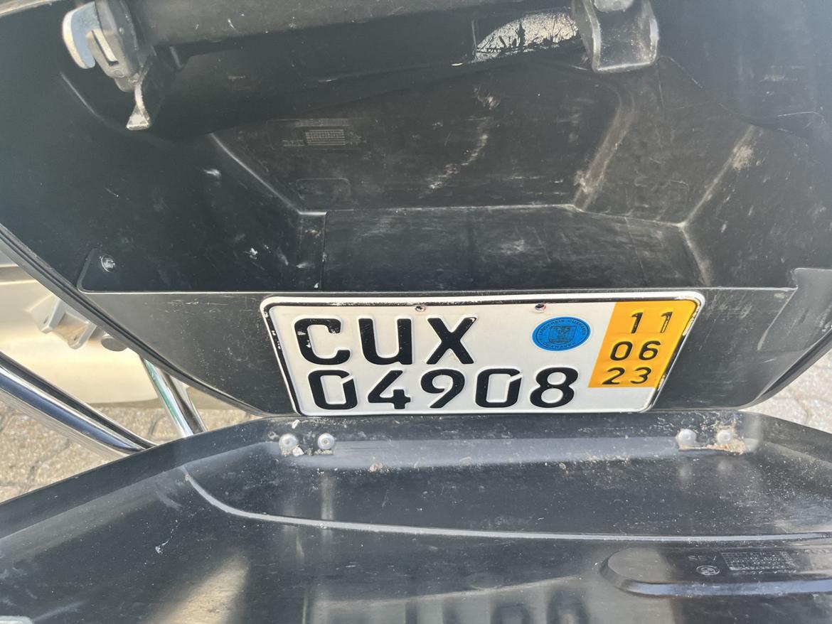 BMW R850RT "Imitatio Polizei" - Kurzzeitkennzeichen Kortidsnummerplade. Gyldig 5 dage i DK.  billede 13