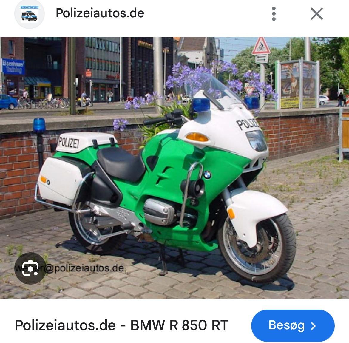 BMW R850RT "Imitatio Polizei" - Sådan så de ud i aktiv tjeneste.  billede 15