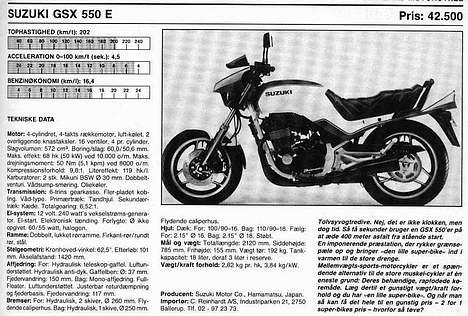 Suzuki GSX 550 ED *SOLGT* billede 7