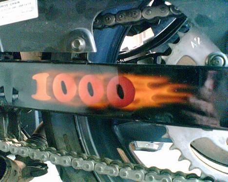 Honda cbr 1000f  *solgt* - sort bagsvinger i stedet for kedelig grå og så lige med lidt bling bling he he billede 7