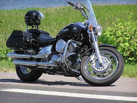 Yamaha dragstar 1100 - ved præstø fjord  dejligt sted at køre billede 1