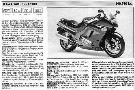 Kawasaki ZZR1100 SOLGT    billede 16