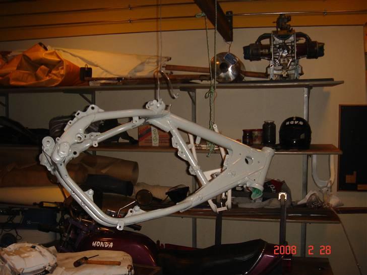 KTM 250 sx/exc Solgt - Så blev stellet malet billede 4