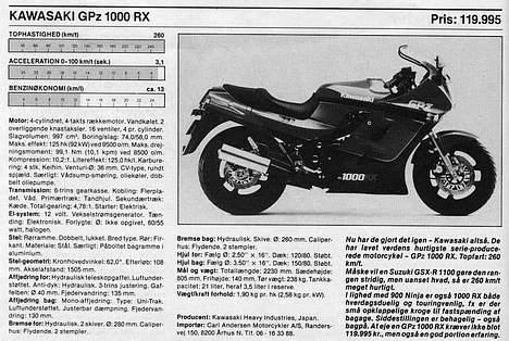 Kawasaki GPz1000RX (nu SOLGT) billede 6