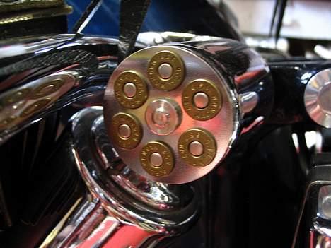 Harley Davidson Elektra Glide - dæmper cover hjemmelavet 357 magnum billede 2