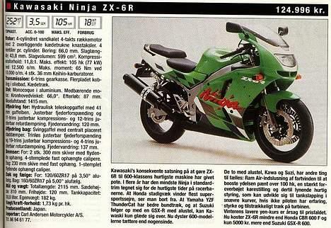 Kawasaki ZX6R----solgt------ billede 18
