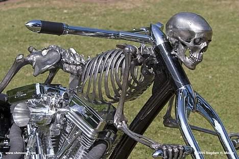 Harley Davidson Elektra Glide - john farr skeleton bike billede 13