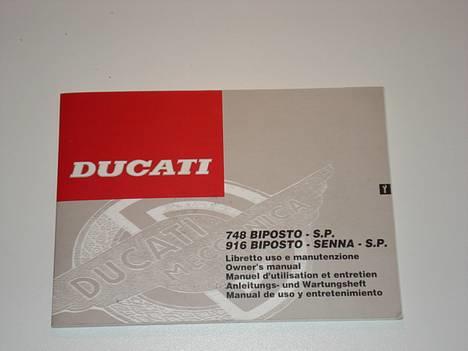 Ducati 916 SENNA 2 - Incl Manual og servicebog billede 4