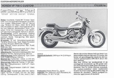 Honda VF 750 C Magna  Kan købes billede 6