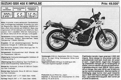 Suzuki GSX 400x Impulse billede 6