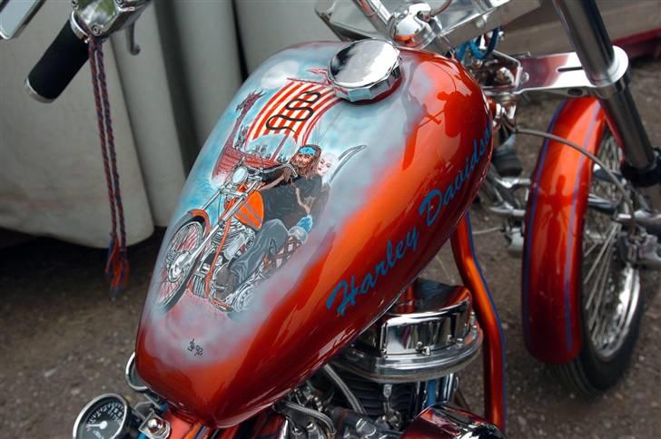 Harley Davidson Panhead Chopper - Fyns Harley Meeting billede 17