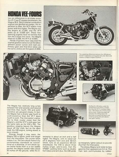 Honda Magna V30 VF500C SOLGT ! billede 11